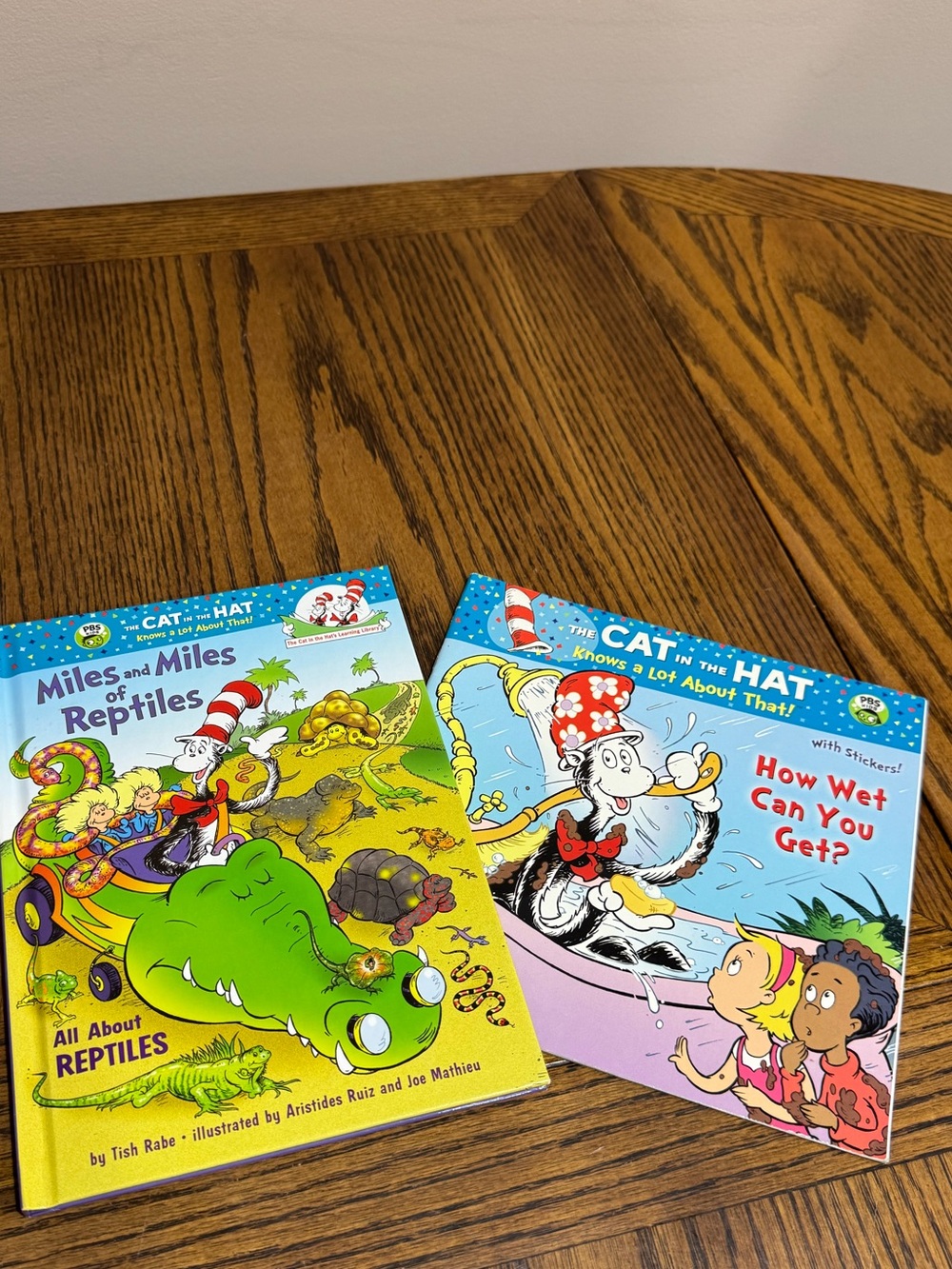 Dr. Seuss Cat in the Hat Books Miles & Miles of Reptiles & How Wet Can You Get